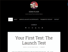Tablet Screenshot of donnfelker.com